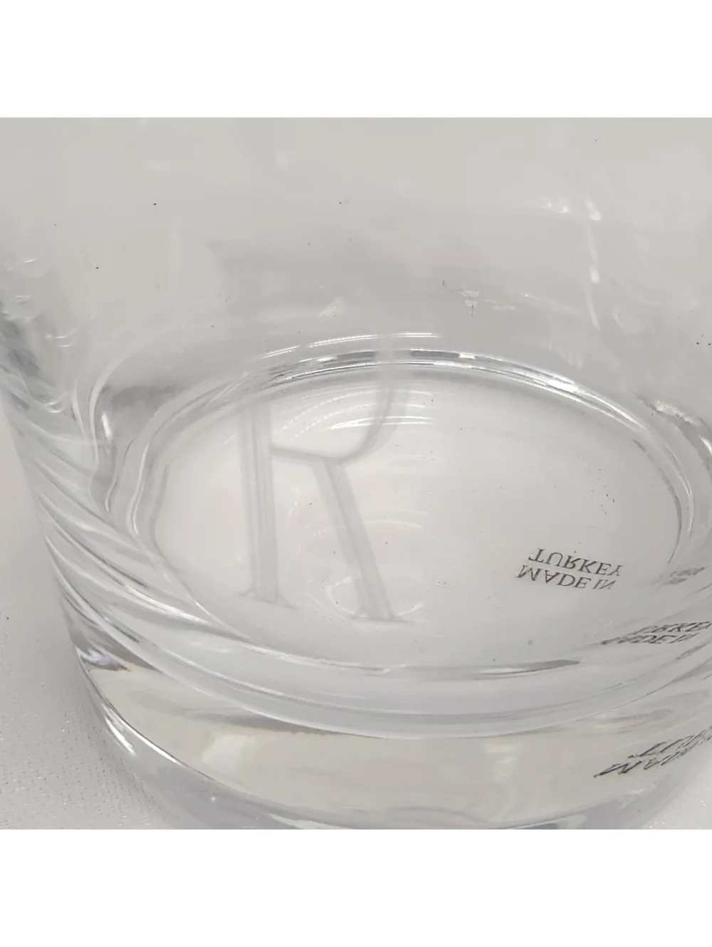 Crystal Whiskey Glasses/Set Of 4 Made In Turkey Etched 